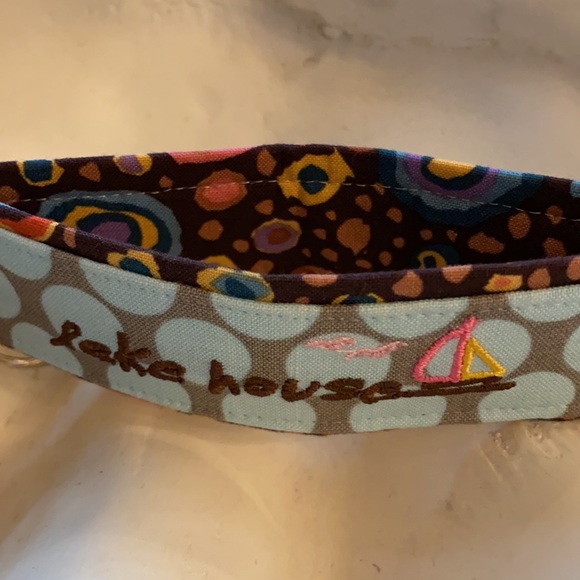 Fabric key chain “Lake House” - Picture 3 of 3